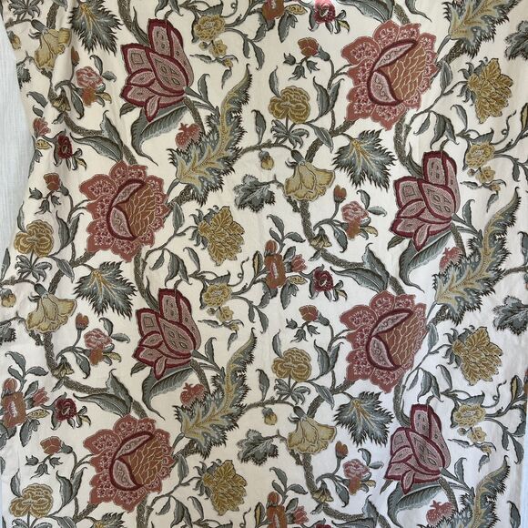 Pottery Barn 2-in-1 Pole Top Cynthia Palampore Printed 2-Curtains 50"x84” EUC - Picture 5 of 5